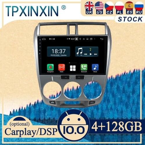 PX6 For Honda Silver City 2006-2013 Android10 Carplay Radio Player Car GPS Navigation Head Unit Car Stereo WIFI DSP BT