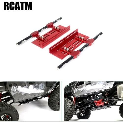 Adjustable Metal Foot Pedal Side Protection For 1/10 RC Crawler Car Traxxas TRX4 Defender SCX10 III AX103007 90046 D90 D110