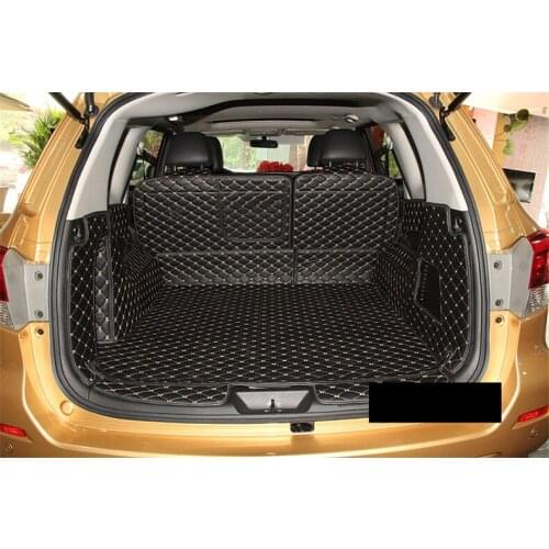 Luxury fiber leather car trunk mat for nissan terra 2018 2019 2020 car accessories