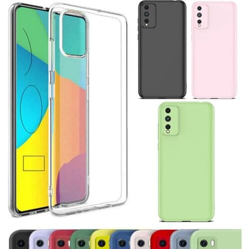 SUREHIN silicone case for Huawei honor play 4T pro case NOVA 7 se Pro red clear transparent soft cover for Honor play 4T case