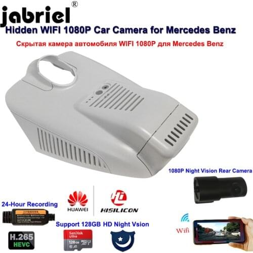 Jabriel Hidden Wifi 1080P 2K Car dvr Dash Camera for Mercedes Benz GLC180 GLC200 C180 C200 C260 C300 E200 E300 W203 W204 W203