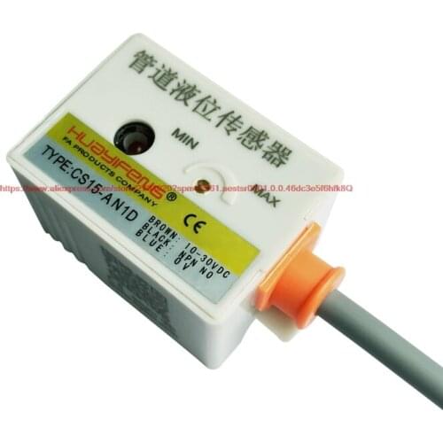 Capacitive level sensor pipe, liquid level detection, 10-30V, NPN / PNP / normally open / normally closed