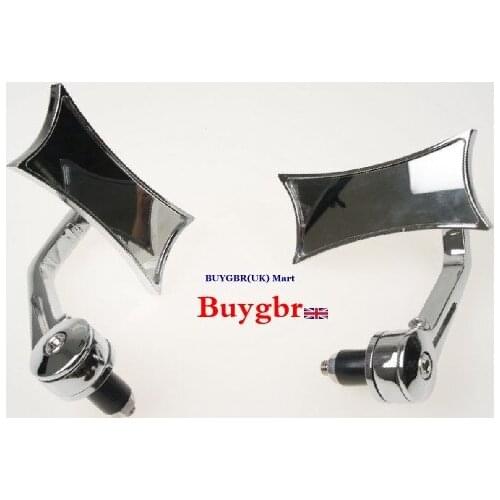 Square for Universal Honda/Suzuki/Kawasaki/Yamaha/Harley 7/8" or 1" diameter handle about electric car Mirrors Buygbr