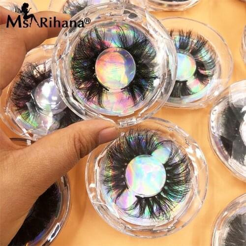 5D Mink Eyelashes Packaging Boxes Wholesale Cruelty Free 3D Mink Eye Lashes Beauty Full Strip 25MM False Eyelash Extension Bulk