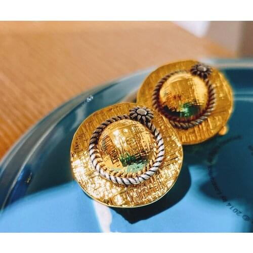 Vintage golden ear clip fashion womens earrings