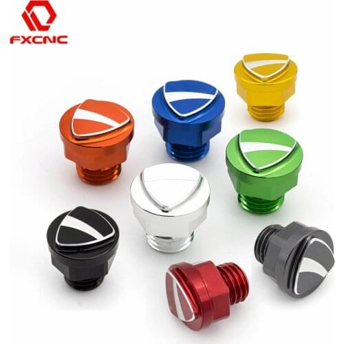 CNC Engine Oil Filler Screw Cap For Ducati Monster 696 796 797 821 1100 EVO 1200 1098/1198 848/EVO Panigale 899 959 1199 1299