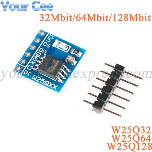 1pc W25Q32 NorFlash Storage Module 32Mbit Flash SPI Interface Control Module