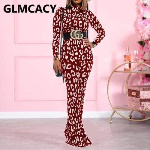 Women Long Sleeve Bodycon Dress Elegant Evening Party Maxi Dresses Robe Vestidos