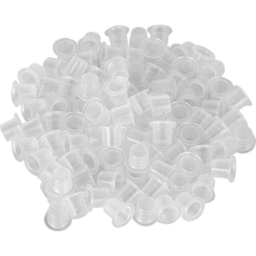 100Pcs S/M/L Plastic Tattoo Ink Cups Caps Holder Supplies Tattoo Ink Cups