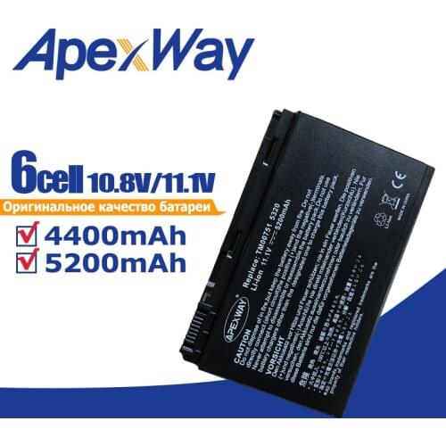 Laptop Battery For Acer Extensa 5220 5235 5620 5630 7620 For TravelMate 5320 5520 5720 5730 7720 7520 TM00741 TM00751 GRAPE32