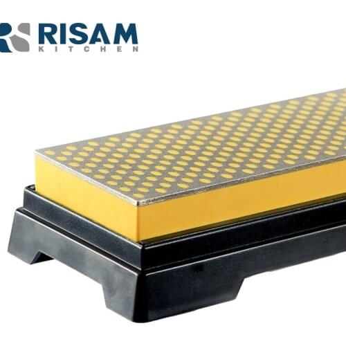 RISAMSHA Diamond Sharpening Stone Kitchen Knife Set Wicked Edge Chainsaw Sharlerner knife sharpener diamond whetstone