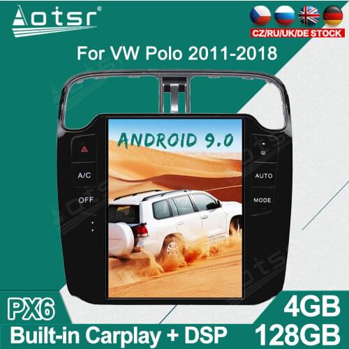 For VW Polo 2011 - 2018 Tesla Android Car Radio Player GPS Navigation Auto Stereo Multimedia Video Headunit DSP carplay 4G SIM