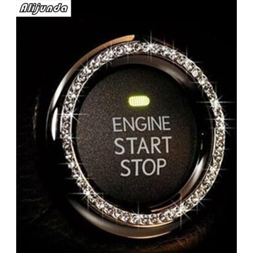 Car styling,Diamond ignition switch cover decoration stickers protection circle For Acura RLX CL EL CSX ILX MDX NSX RDX RL SLX T