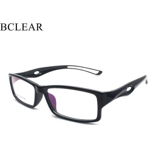 BCLEAR Light TR90 Sports Eyewear Optical Glasses Frames Men Women Black Eye Glasses Flexible Sport Stylish Unisex Eyeglasses Hot