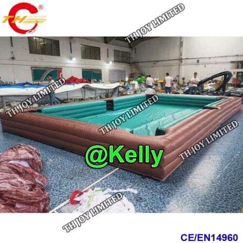 Free door shipping wholesale inflatable football snooker pool table with prices, inflatable snookball billiard football for sale