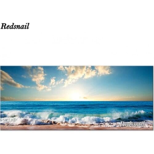 Large Ocean Waves 5d DIY Diamond Painting Kits Full Diamond Embroidery 5D Diamond Mosaic Pictures for Living Room Decor EE479