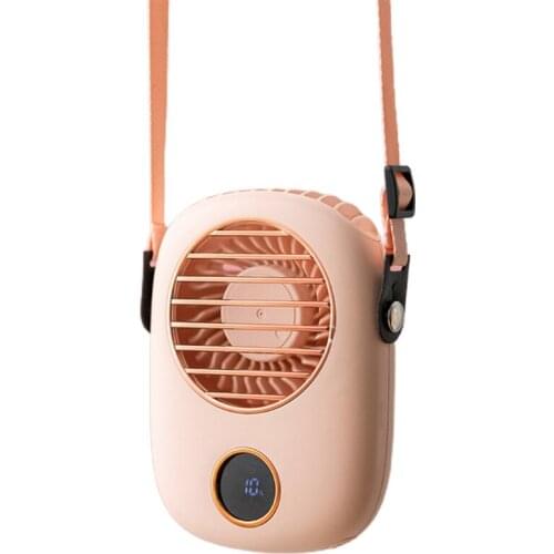 CPDD 3-in-1 Handheld USB Fan Running Time 2.5-8 Hour Hanging Neck Fan Desktop Fan 2000mAh Battery 3 Speeds for Outdoor Sports