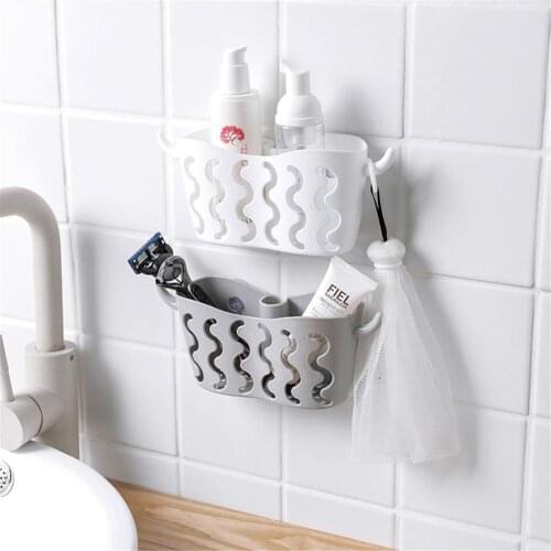 FAROOT 1PCS Barthroom Kitchen Sink Caddy Sponge Holder Storage Organizer Soap Drainer Rack Strainer Organization Racks