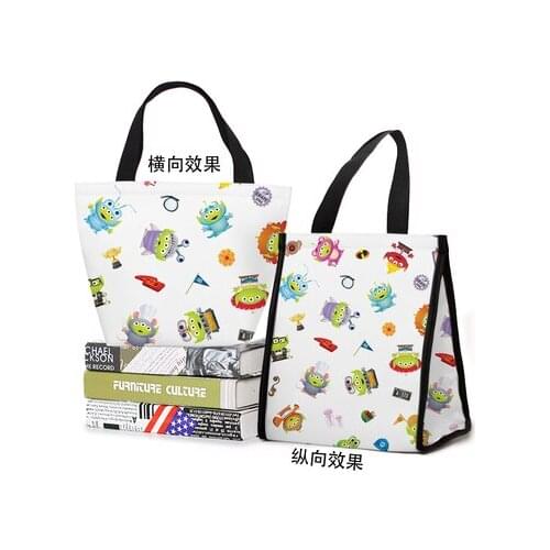 Disney Toy Story Aliens Woody Anime Figures Cartoon Product Cosplay Accessories Customized Lunch Bag Warm Storage Gifts Unisex