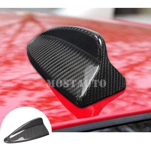 For BMW X3 F25 X5 E70 X6 E71 E72 5 Series GT F07 Real Carbon Fiber Exterior Car Roof Shark Fin Antenna Cover Trim Black/Red
