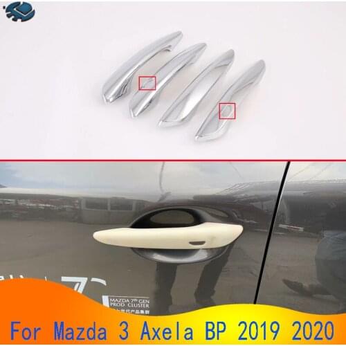 For Mazda 3 Axela Sedan BP 2019 2020 Car Accessories Door Handle Cover Trim Molding