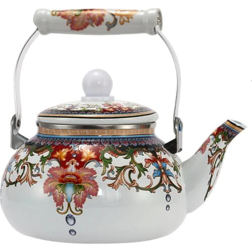 2.5L Enamel Pot Traditional Chinese Bell shaped pot Thickened Water Kettle Electromagnetic Furnace Gas Pot