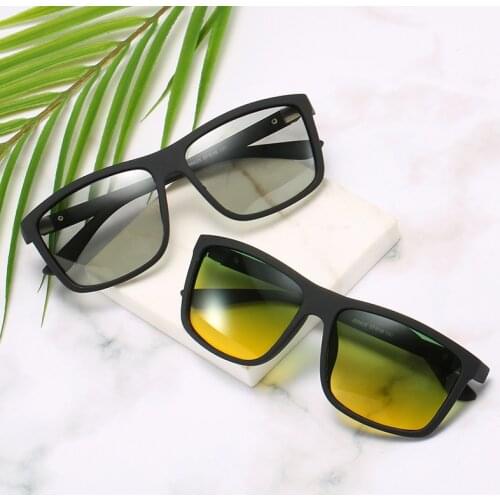 Photochromic Sunglasses Men Polarized Driving Chameleon Glasses Male Change Color Sun Glasses Day Night Drivers Eyewear