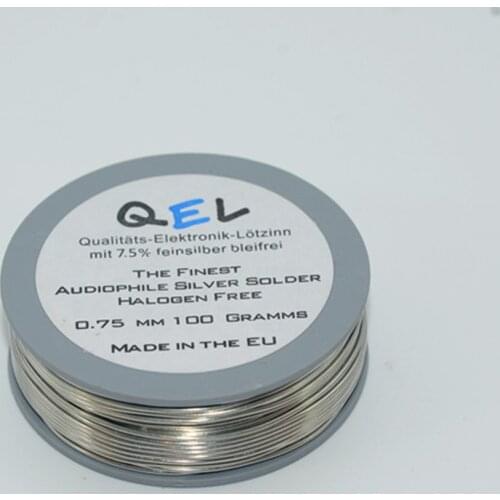 100g 35m high-purity silver-containing classic solder wire 0.75MM solder cable German QEL high-purity tin wire 290 degrees