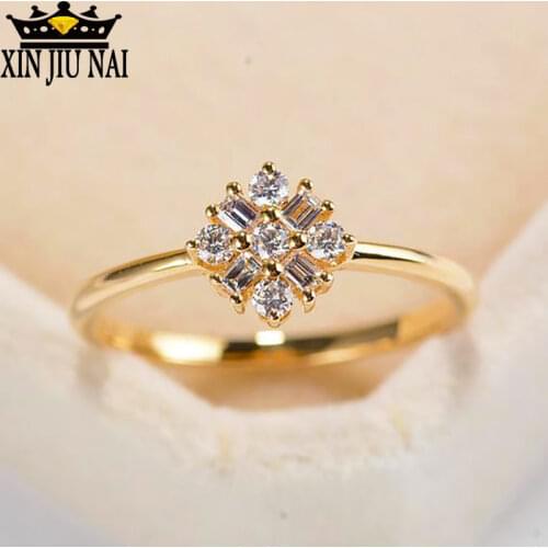 925 Anillos Silver 2019 Hot Japanese Luxury Light 14k Gold Inlaid Square Diamond Ring Natural Stone Bulgaria Tanzanite Jewelry
