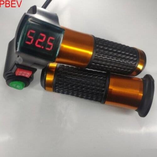 Red LETTER Aluminum Alloy Twist THROTTLE Cruise + Three-Speed Electric Vehicle Handlebar EBIKE MTB SCOOTER Accessories