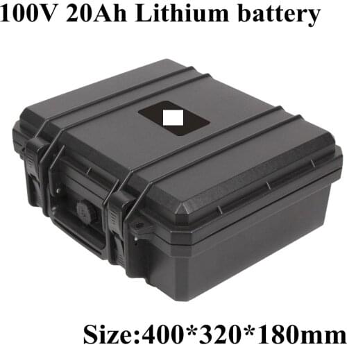 100v 20Ah 28S lithium battery DC 110v high rate cells 20C 350A 400A BMS nmc lipo crazy cart waterproof powerful + 3A charger