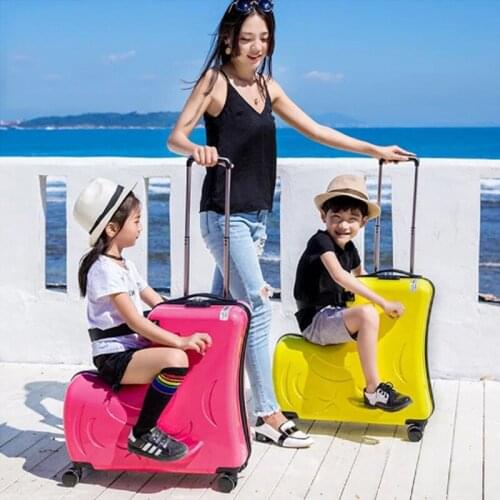 GraspDream Fashion Cute Kids Trolley Suitcases On Wheels Child Carry On Spinner Rolling Luggage Travel Bag Student Lovely bag