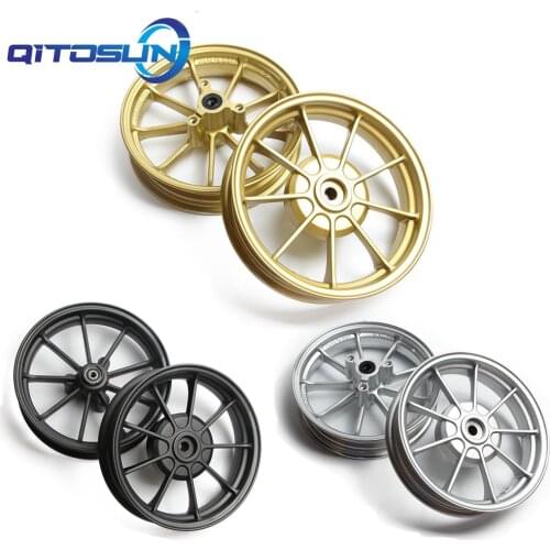 Motorcycle modified wheel Disc brake for DIO AF18 AF27 AF28 Z4 ZX AF34 AF35 10-inch Aluminum Alloy front back Wheels Rim