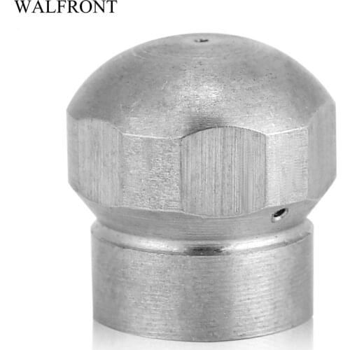 WALFRONT Garden Drain Cleaning Nozzle G1/8'' High Pressure Washer Water Pipe Sewer Cleaning Nozzle Steel Spray Cleaner Tools Set