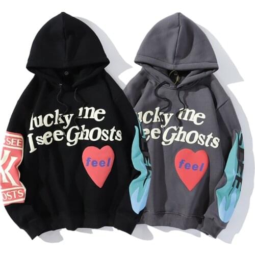 2020 New Spring Fleece Sweatshirt Kanye 3D Foam Letter Hooded Hoodies Men and Women Stranger Things Loose Casual Hoodie Hip Hop