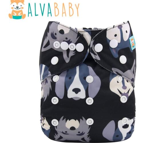 New Arrival! Alvababy Baby Cloth Diaper Reusable Nappy for Babies 3-15kg with 1pc Microfiber Insert