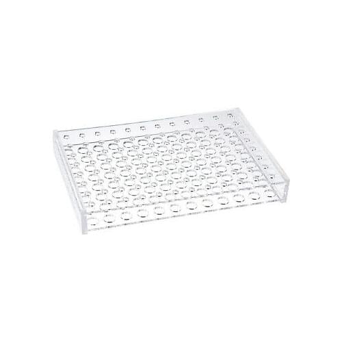 Tube Rack Polypropylene 96-Well Clear for 0.2ml and 1.5ml