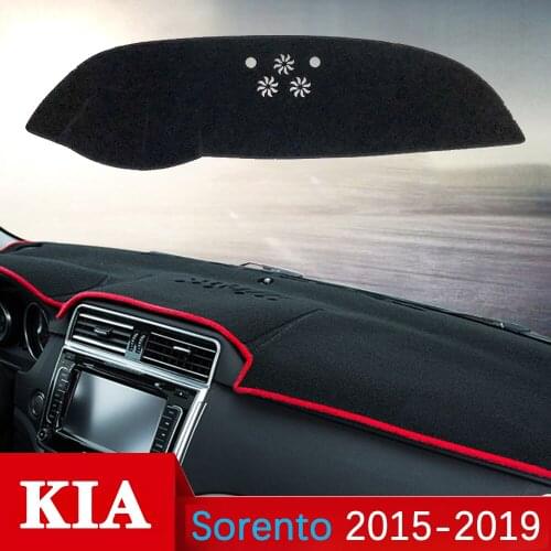 For KIA Sorento UM 2015 2016 2017 2018 2019 2020 Anti-Slip Mat Dashboard Cover Pad Sunshade Dashmat Carpet Accessories Prime R