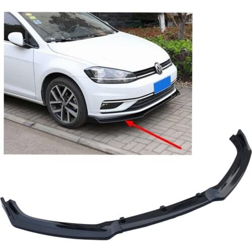 Golf 7.5 3Pcs/set ABS Plastic Material Car Front Bumper Lip Chin Splitters for Volkswagen Golf 7.5 2017-2019