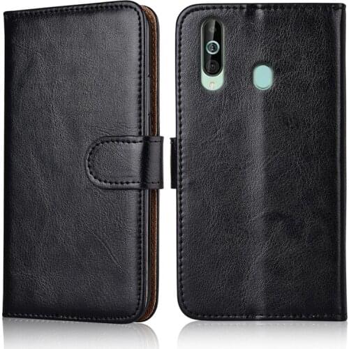 Luxury Flip Book Leather Case for Samsung Galaxy M40 M405 M405F SM-M405F Stand Wallet Phone Bags Cover with Strap