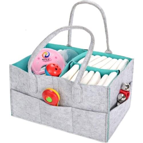 Foldable Baby Diaper Caddy Organizer Nursery Storage Bag For Diapers Wipes Kid Toys Portable Car Storage Basket Baby Gift Bag