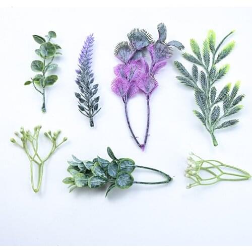 20pcs Wholesale Artificial Plants Wedding Bridal Accessories Clearance Christmas Decorative Flowers Wreaths Home Decor Diy Gifts