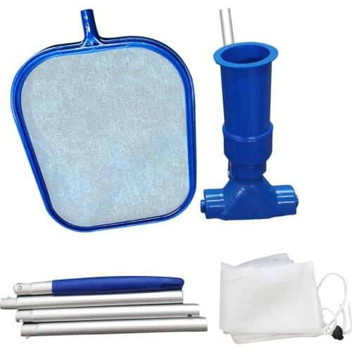 Retractable Swimming Pool Suction Head Cleaning Skimmer Net Kit Swimming Pool Cleaner Tool Accessories piscine