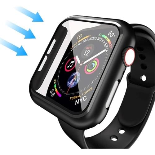 Watch film Protective case for apple watch 42mm 38mm 44mm 40mm iwatch series 6/5/4/3/2/SE HD Clear Ultra-Thin metal Cover