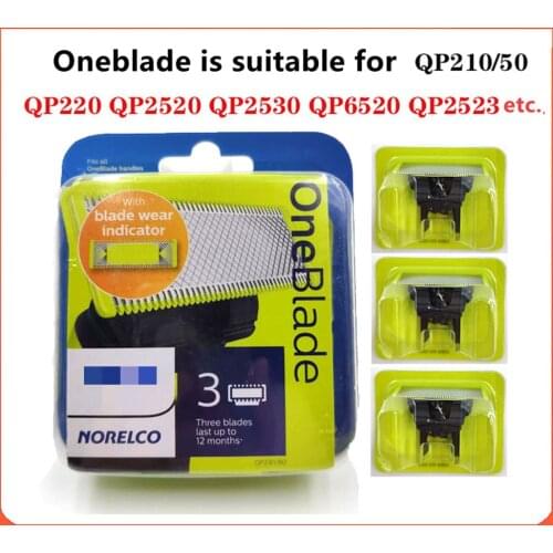 1/2/3 Pack Steel Replacement Blade For Philips Norelco Oneblade Razorelectric Shaver Replacement Blade for for Philips Oneblade