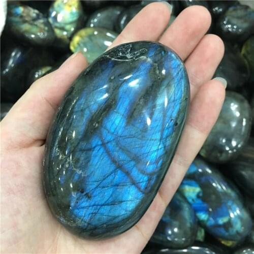 1Pcs Natural Quartz Gemstones Crystal Healing Labradorite Stones Runes Collection And Minerals