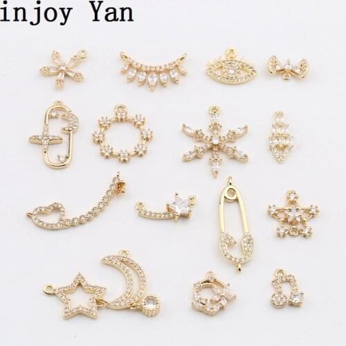 2pcs Luxury Crystal Water Drop charmPendants For Jewelry Making Bracelet necklace Earring Accessories Findings