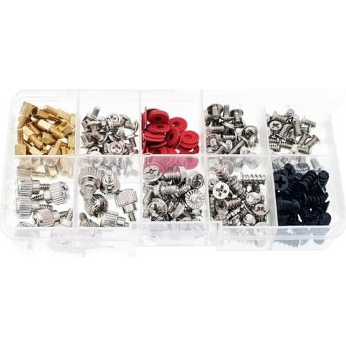 228pcs/set Computer PC Screw Assortment Kit For Motherboard Mounting Assemble Case Fan Hand Screw Bolt Accessories Repair Tool