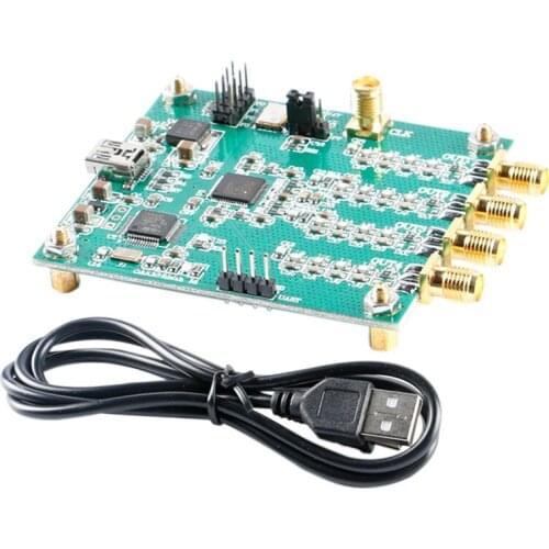 Fashionad9959 4-Channel DDS Module RF Signal Source Generator AT Command Serial Port Output Frequency, 2FSK, 4FSK, AM