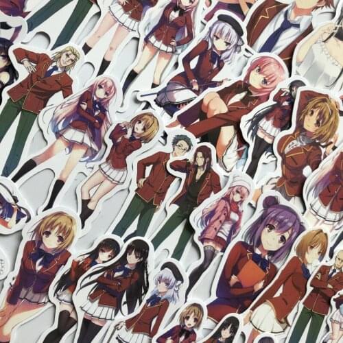 50Pcs Classroom of the Elite STICKERSThree Ratels Stickers Graffiti Sticker for Laptop Luggage Car Styling Guitar